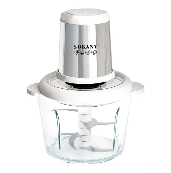 Чопер кухонный Sokany SK-YM-7034 на 6 лезвий Белый
