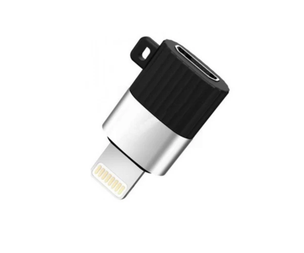 Переходник Otg XO NB149B MicroUSB Lightning 2,4A Black