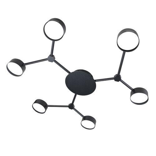 Потолочный светильник ETRON 1-EDR-8476 Orion X GX53 6x15 Вт Черный (17198)