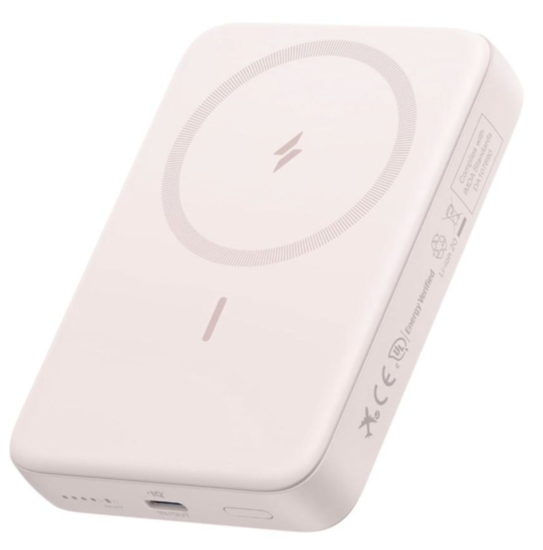 Повербанк Anker Zolo Magnetic 10000 mAh 30W Pink (A1684651) - фото 1 Повербанк Anker Zolo Magnetic 10000 mAh 30W Pink (A1684651) - фото 1