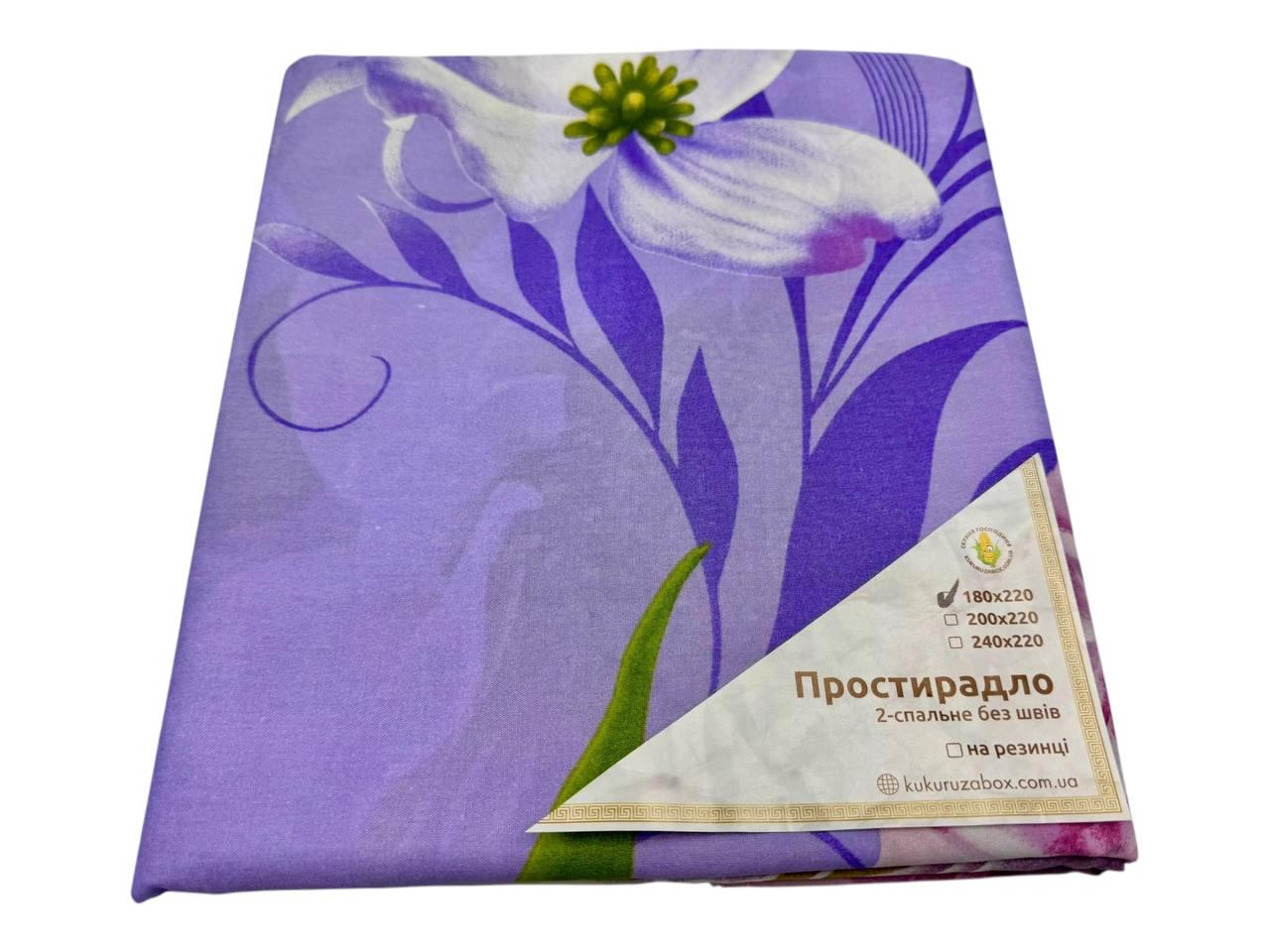 Простынь бязь Фиалки 180х220 см (G-f263/x180)