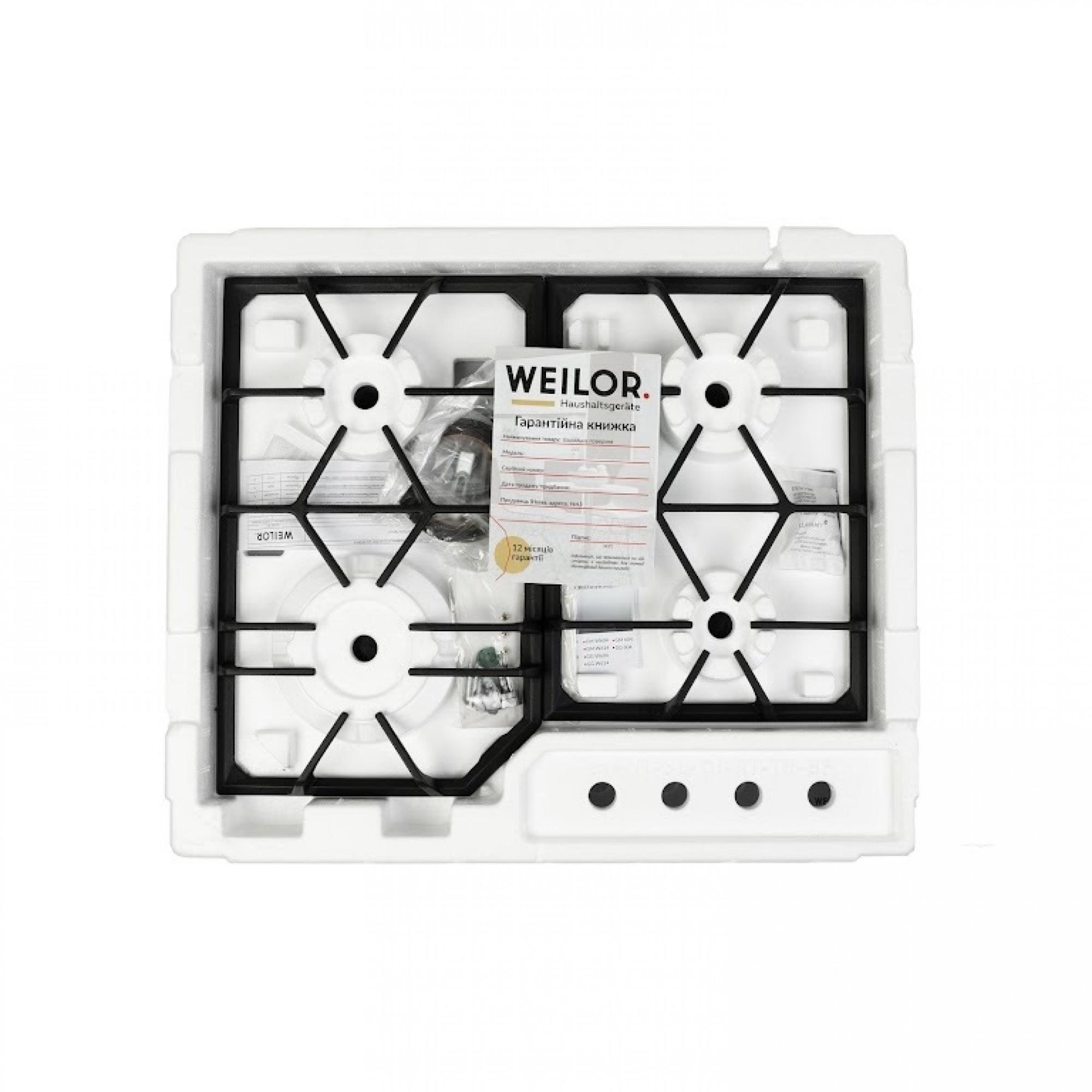 Варочная поверхность газовая WEILOR GM 604 SS - фото 11 Варочная поверхность газовая WEILOR GM 604 SS - фото 11