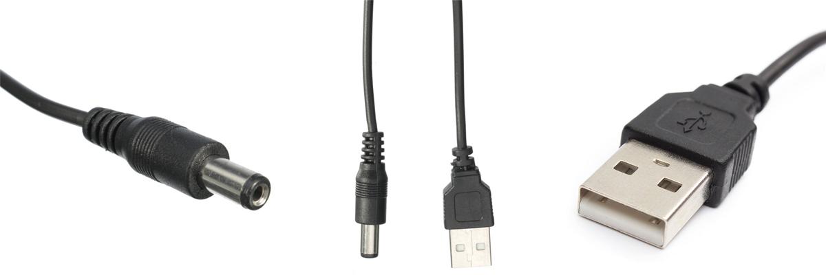 USB кабель живлення 5,5x2,1 мм (1002-381-00) - фото 2