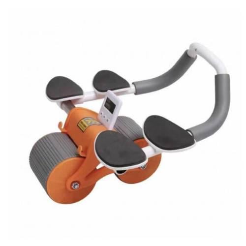 Фитнес-колесо тренировочное для брюшного пресса W6 Белый с оранжевым (29-14-16086) Фитнес-колесо тренировочное для брюшного пресса W6 Белый с оранжевым (29-14-16086)