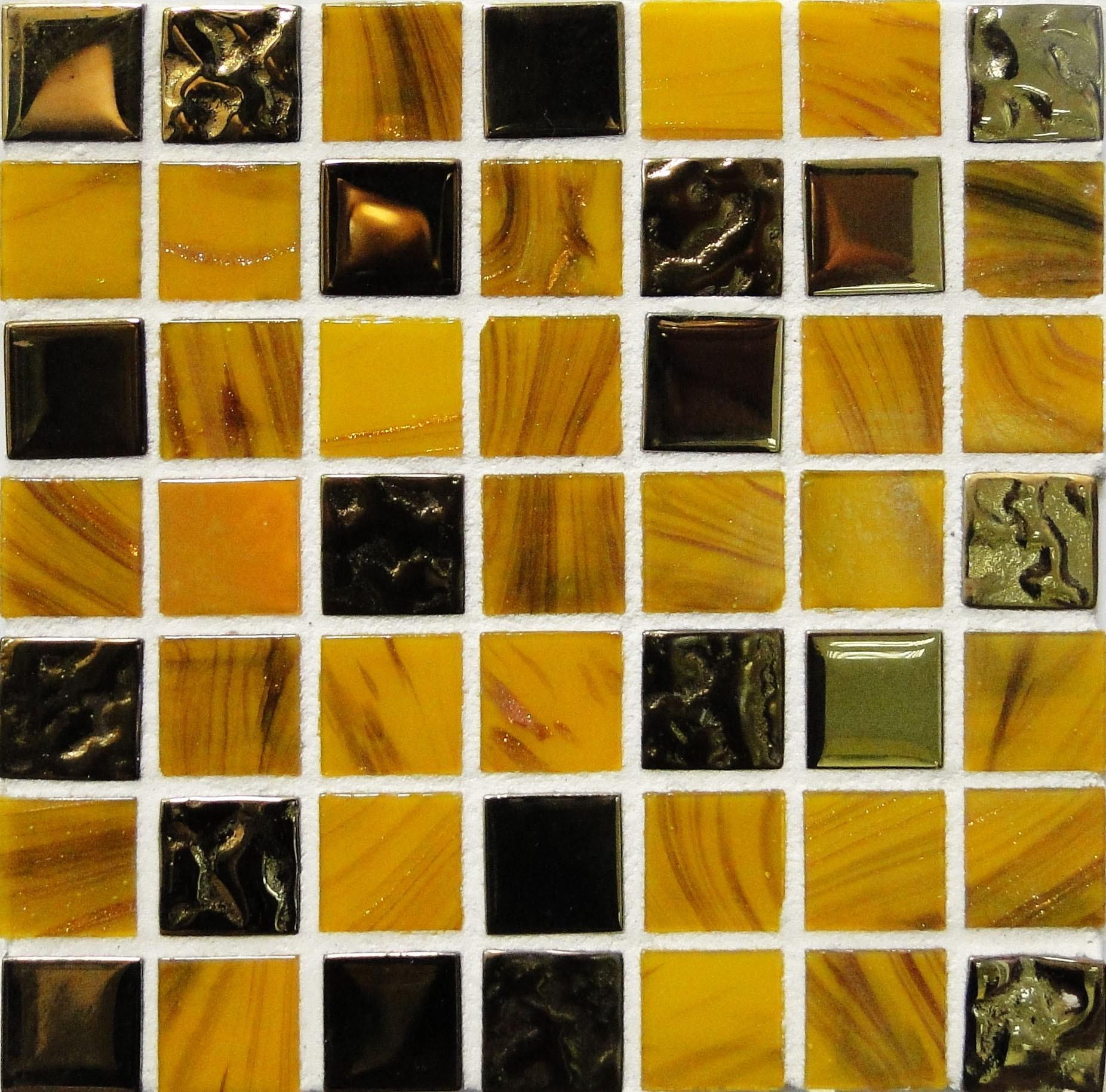 Стеклянная мозаика плитка D-CORE Микс IM-60 327х327 мм