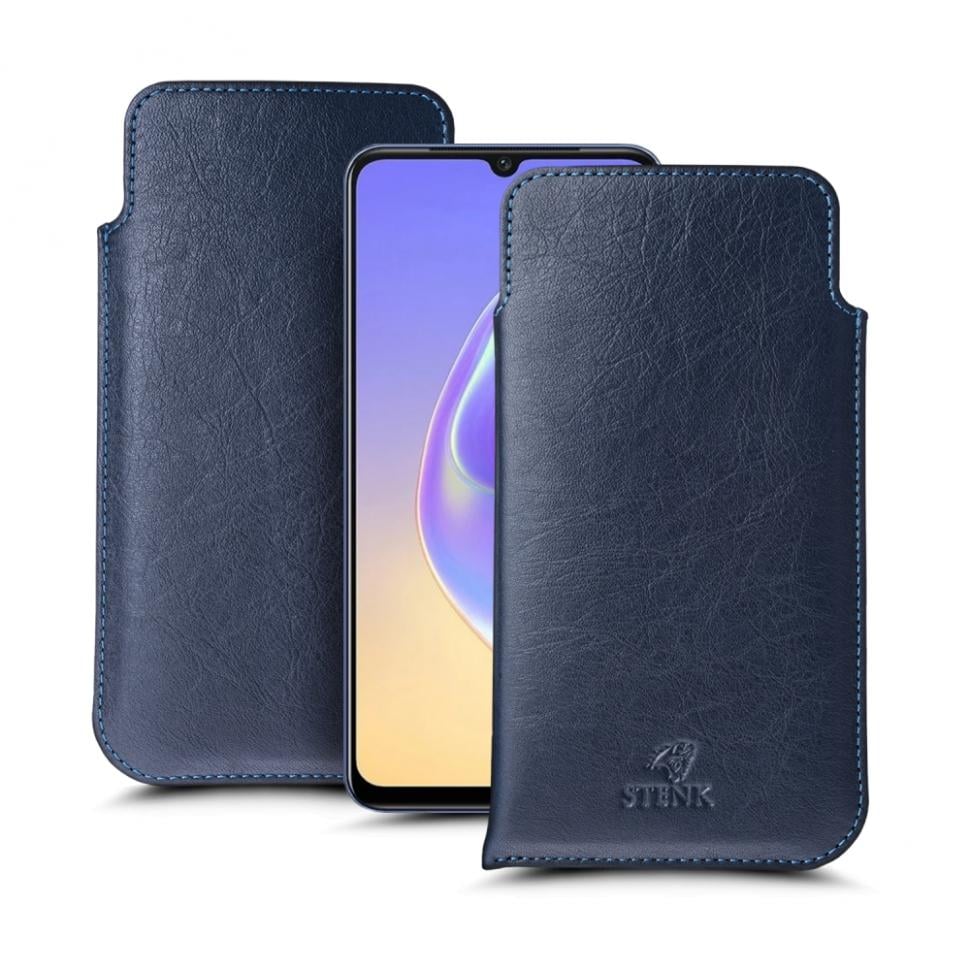 Футляр Stenk Elegance для Vivo V21e 4G Синий (69979)