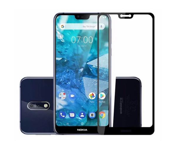 Захисне скло 2.5D Full Screen Tempered Glass для Nokia 7.1, Black