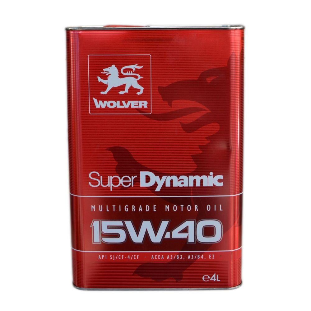 Моторне мастило автомобільне Wolver Super Dynamic 15W-40 4 л (959)