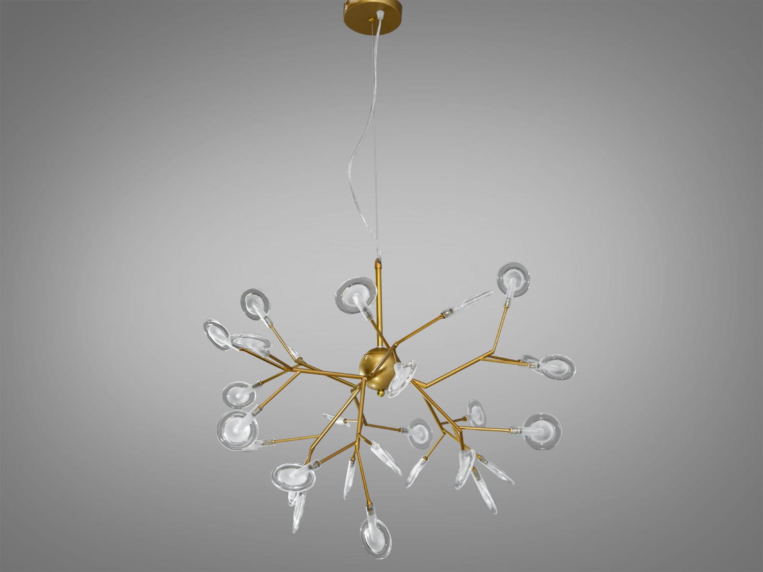 Люстра Diasha Светлячок 27 ламп Золотистый (887-27C GD) Люстра Diasha Светлячок 27 ламп Золотистый (887-27C GD)