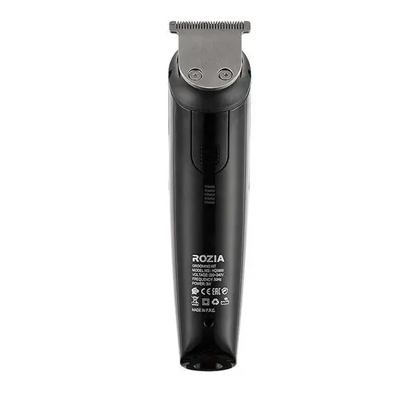 Триммер Rozia Grooming профессиональный 6в1 с насадками IPX6 Black - фото 5