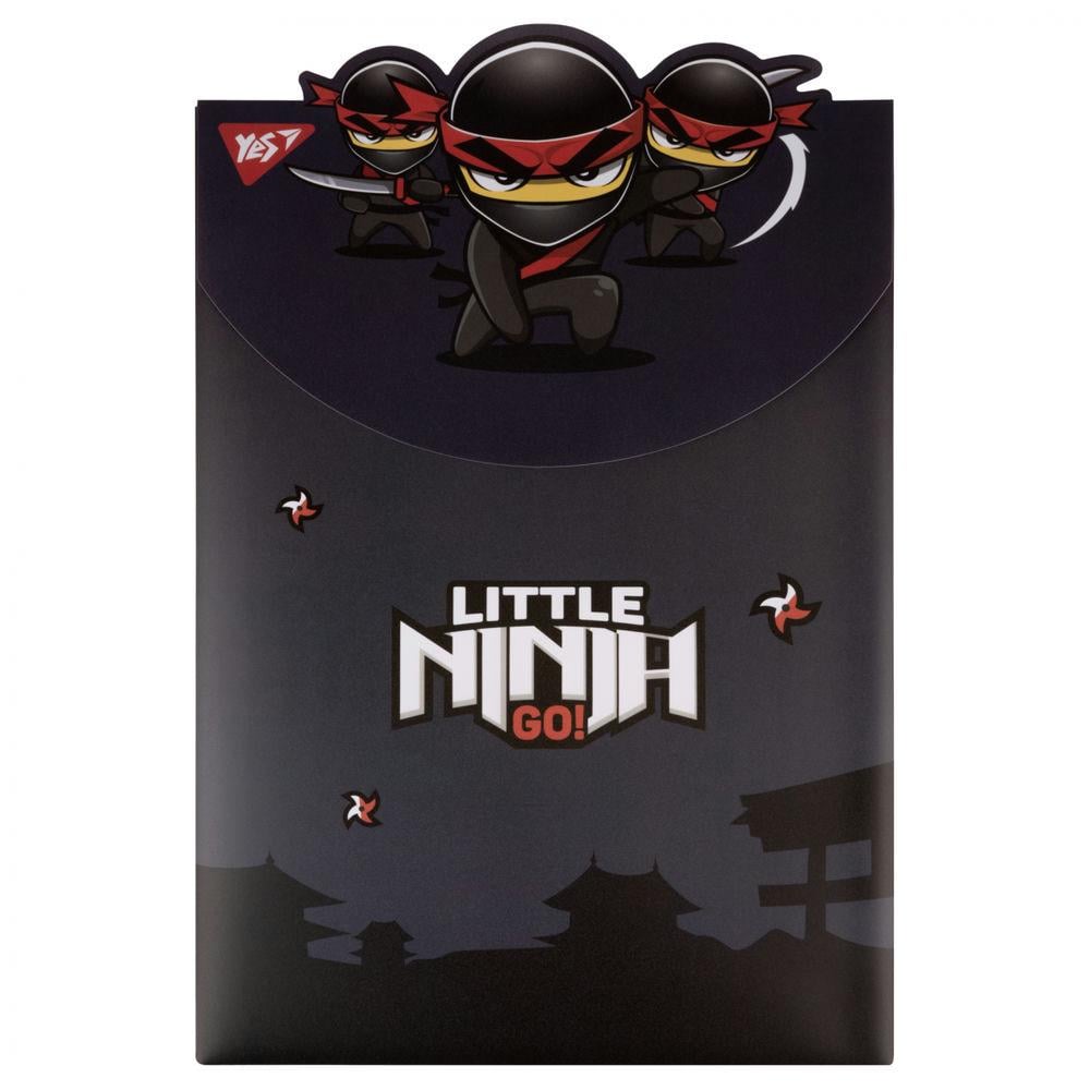 Папка конверт Yes Ninja А4 на липучке Черный (492190)