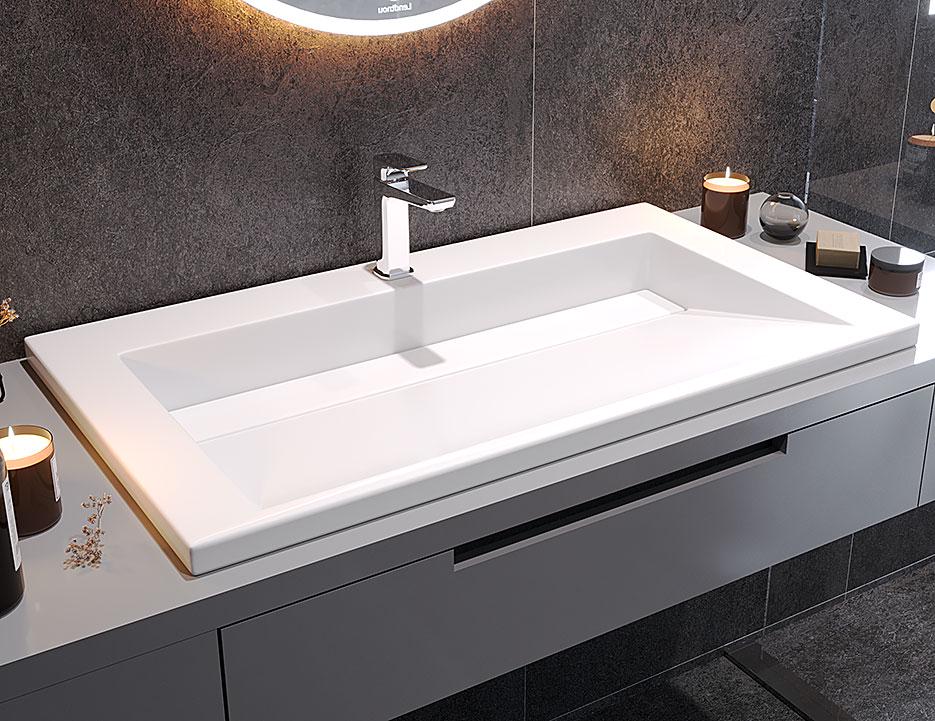 Умивальник накладний Status Boho Low 80 White (701) - фото 12