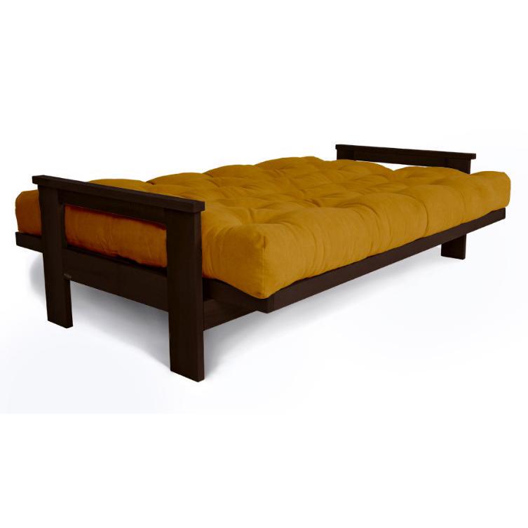 Диван-футон розкладний Woodman Mexico з масиву дерева Шоколадний/Помаранчевий - фото 2 Диван-футон розкладний Woodman Mexico з масиву дерева Шоколадний/Помаранчевий - фото 2