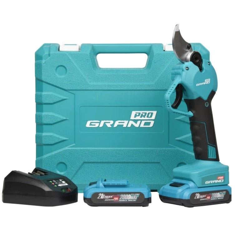 Секатор аккумуляторный Grand СА-21BL PRO BRUSHLESS и 3 дополнительных лезвия