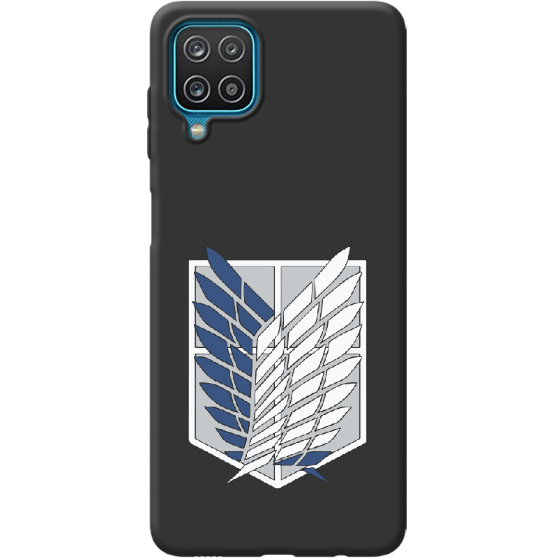 Чехол BoxFace Samsung A125 Galaxy A12 Атака Титанов Крылья Свободы Черный силикон (41506-bk88-42014)