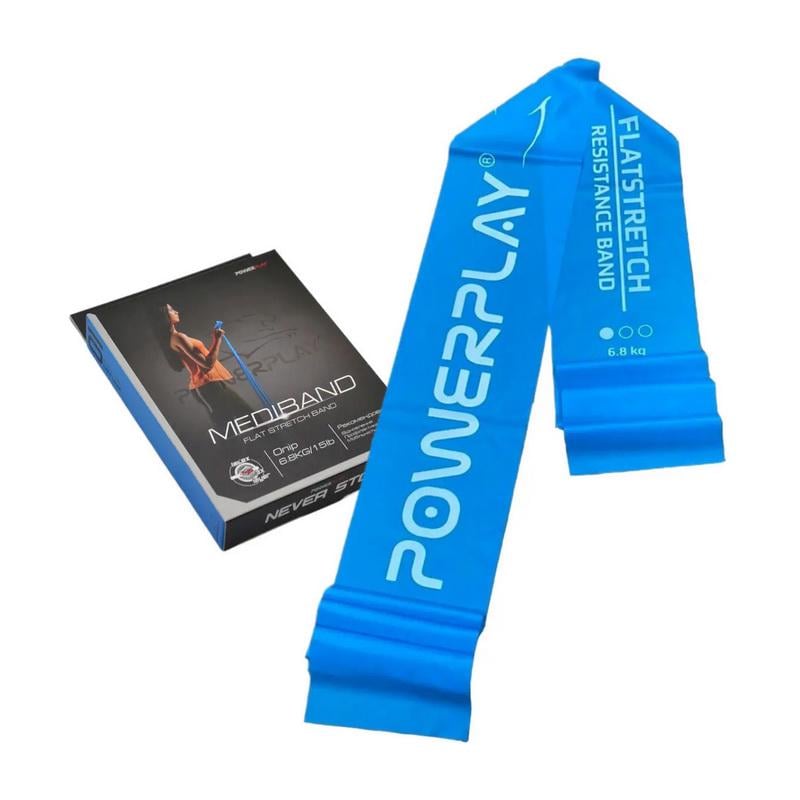 Резинка для фитнеса латексная PowerPlay Medi Band 4112 Light 6,8 кг Синий
