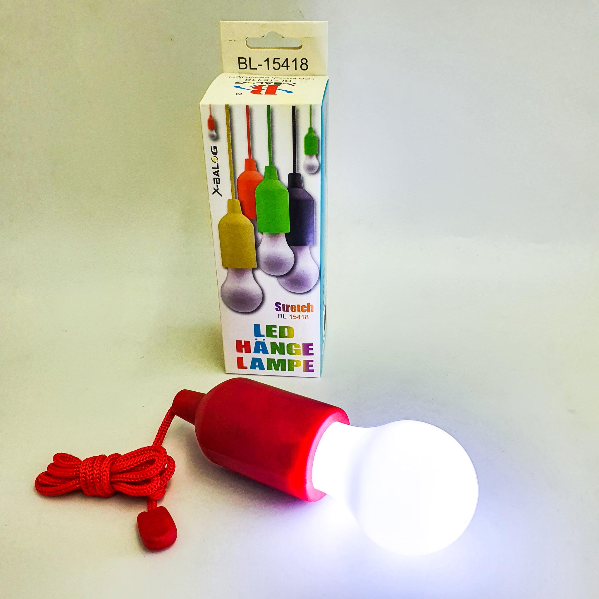 Декоративний світильник світлодіодна лампочка на шнурці від батареї UKC Led lamp 15418 червоний