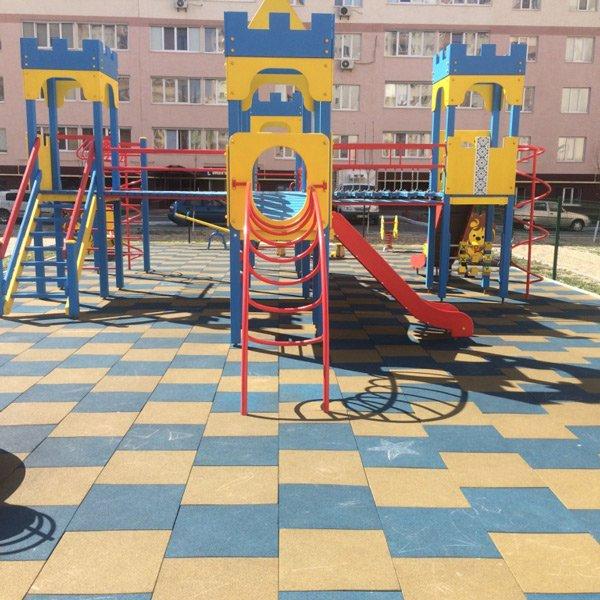 Гумова плитка 500х500х20 мм Жовтий (2562228356) - фото 7