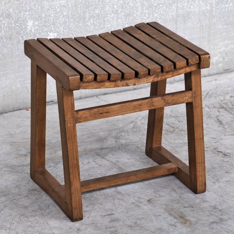 Табурет для ванной из дерева Нитрас Корица (ТВН-014633)