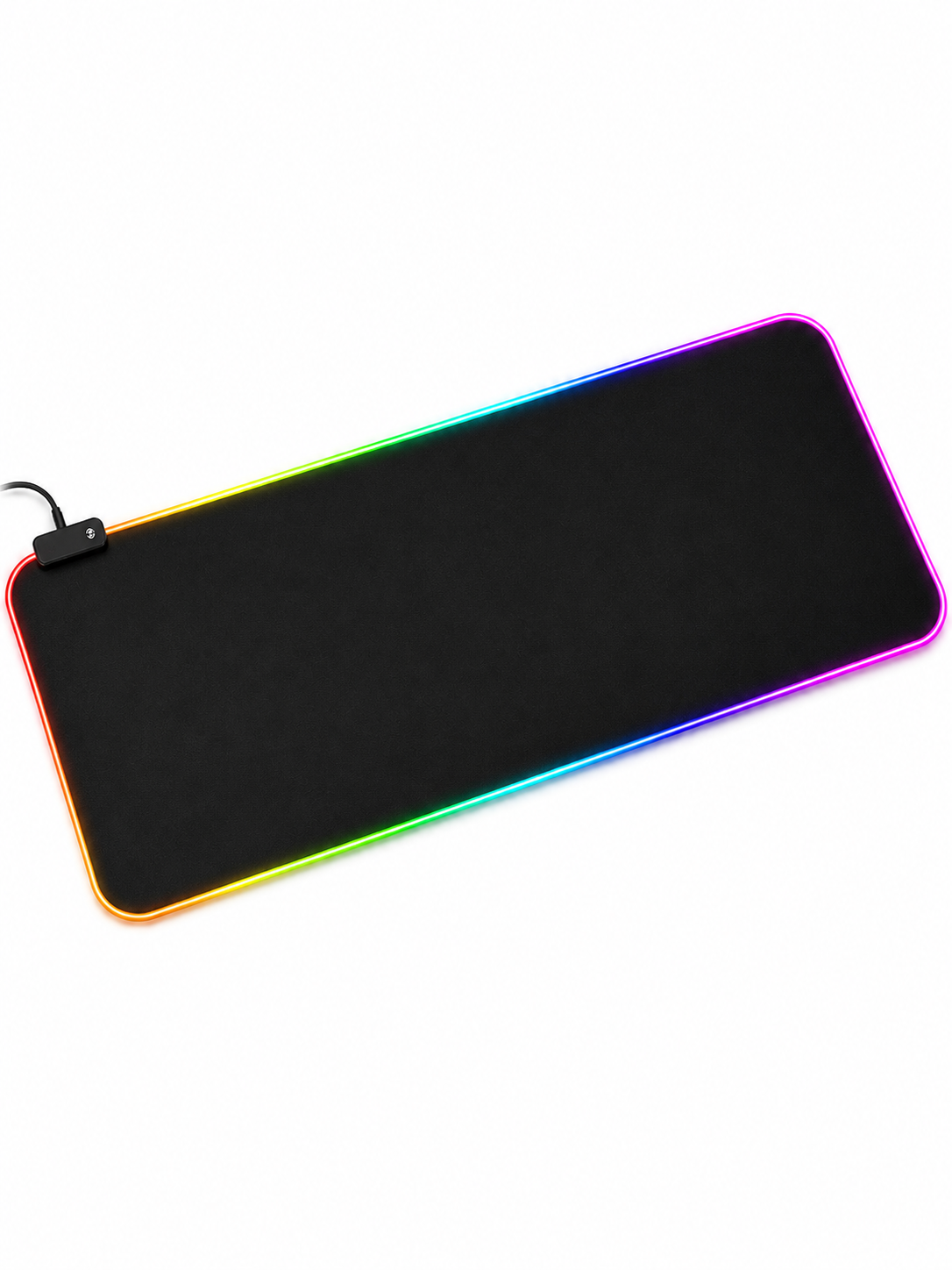 Килимок ігровий для клавіатури та миші USB з 14 режимами RGB підсвітки 700х300 мм Чорний (36583606)