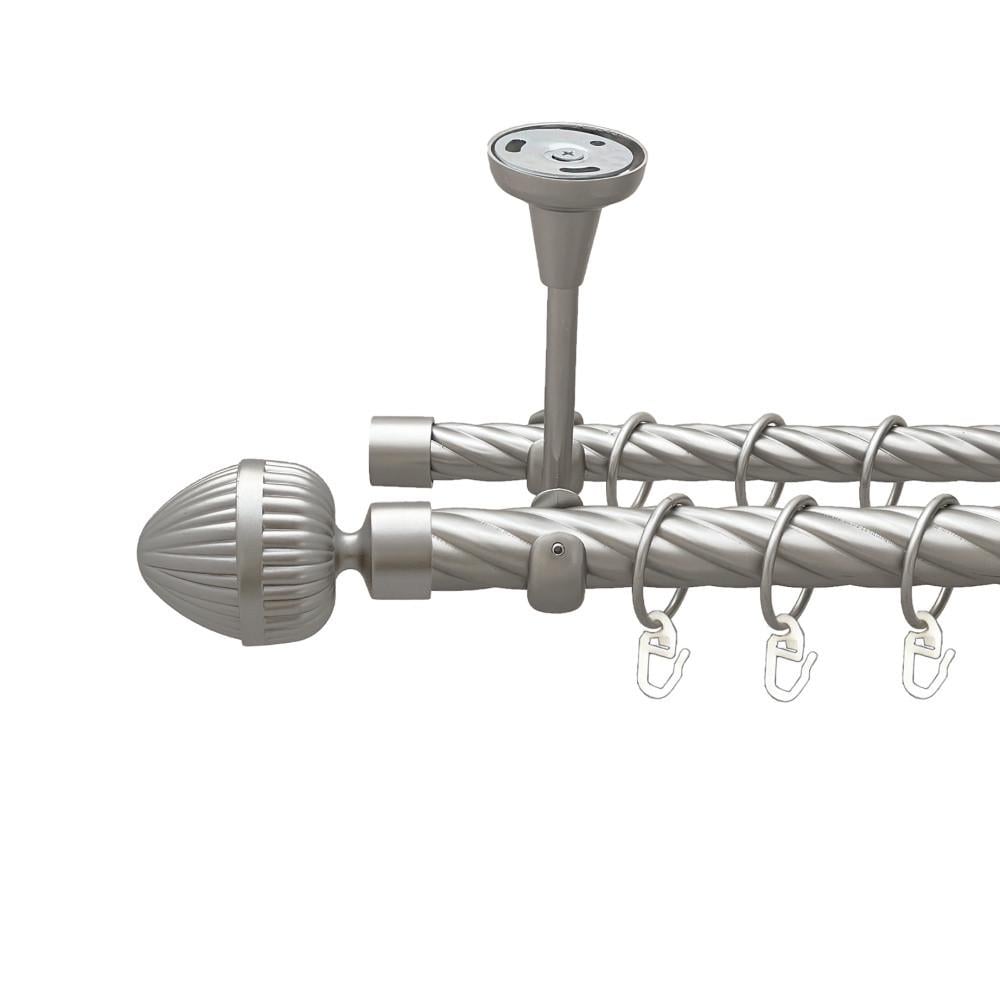 Карниз для штор Orvit Одеон дворядний скручений 240 см Сатин (00-00024244)