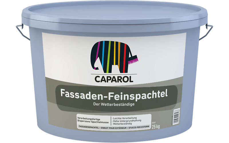 Шпаклевка фасадная дисперсионная акриловая Caparol Fassaden-Feinspachtel 25 кг