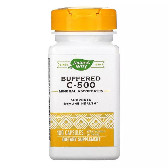 Витамин C буферизованный Nature's Way Buffered C-500 500 мг 100 капсул (NWY40320)