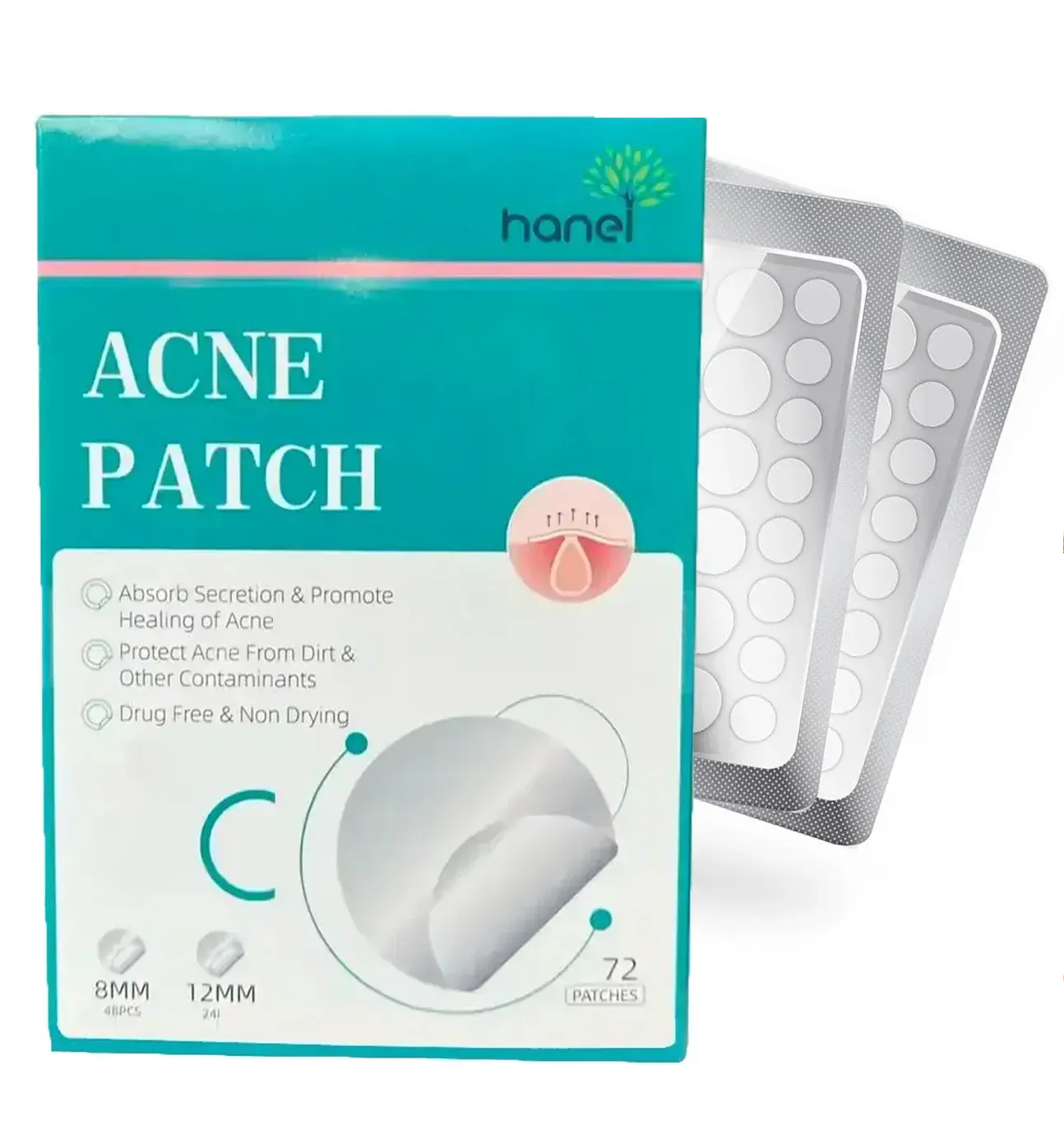 Патчі від прищів та акне 72 шт Acne Patch для лікування акне (25447426)
