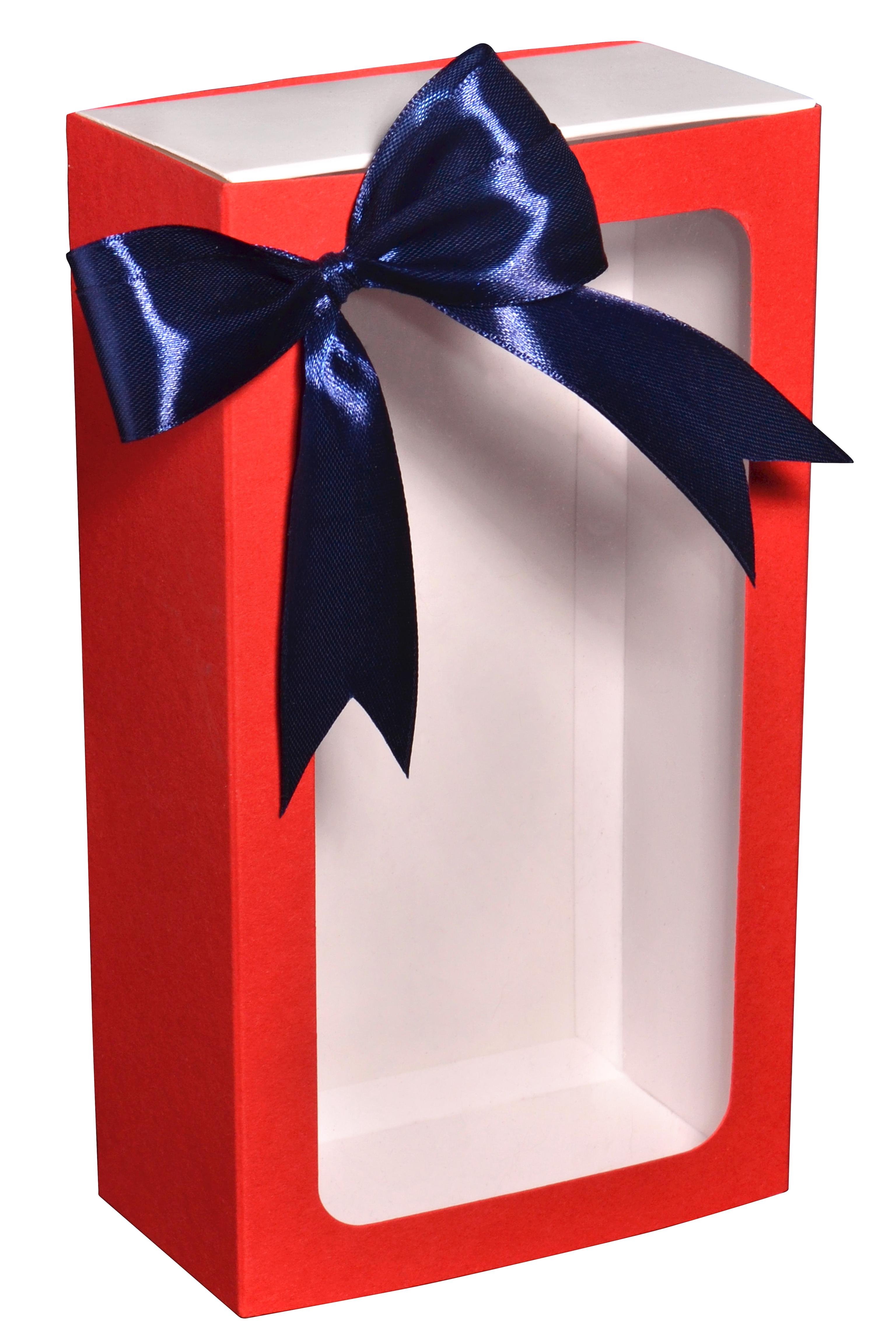 Подарункова коробка-футляр з бантом 20х11х5,5 см Червоний (12345634)