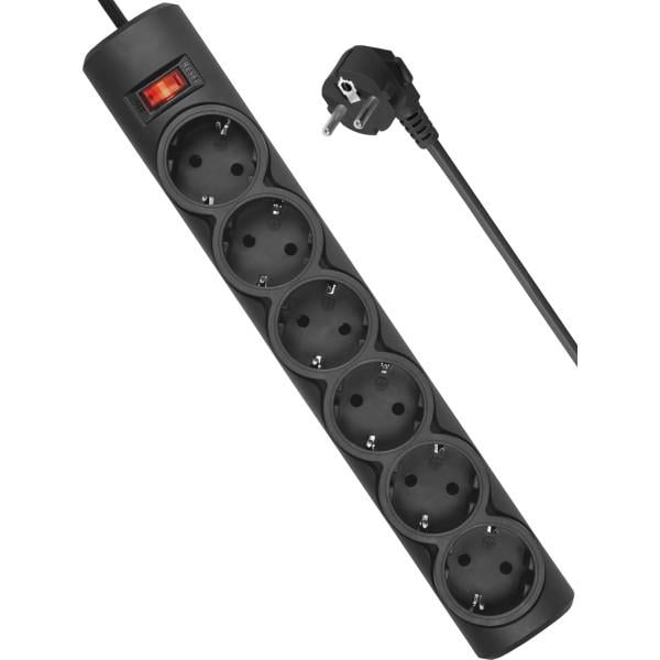 Сетевой фильтр Defender DFS 155 994960 6 розеток 5м черный Сетевой фильтр Defender DFS 155 994960 6 розеток 5м черный
