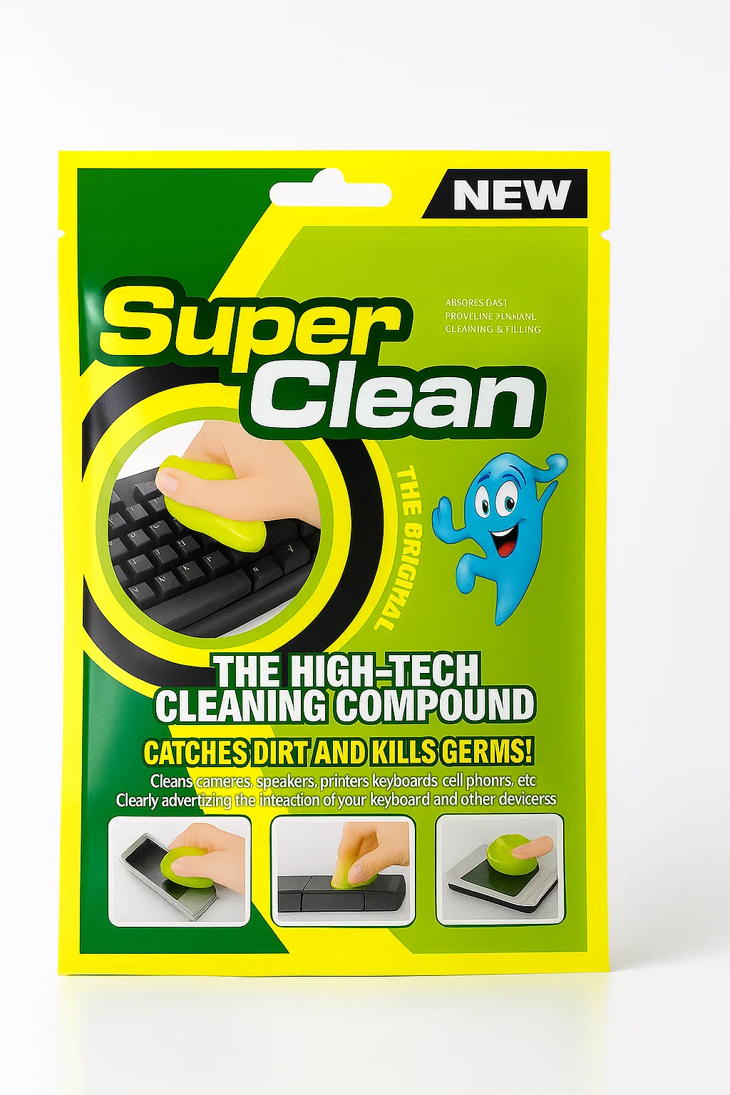 Лизун-гель для чистки клавиатуры и техники 80 г (7077)