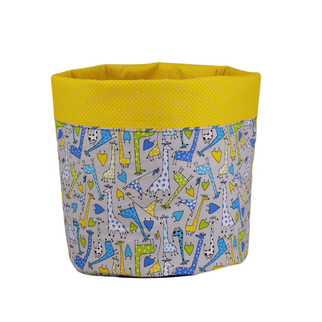 Корзин для игрушек с отворотом Жирафчики 35х45см хлопок (SH-3519-RFRBACO-UA-08) Корзин для игрушек с отворотом Жирафчики 35х45см хлопок (SH-3519-RFRBACO-UA-08)