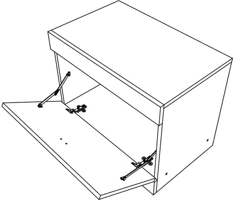 Тумба для обуви Еверест Соната 600 Дуб крафт белый (26763448) - фото 4 Тумба для обуви Еверест Соната 600 Дуб крафт белый (26763448) - фото 4