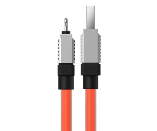 Кабель USB Data BASEUS CoolPlay USB to Lightning 2,4A 2 м Orange - фото 4 Кабель USB Data BASEUS CoolPlay USB to Lightning 2,4A 2 м Orange - фото 4