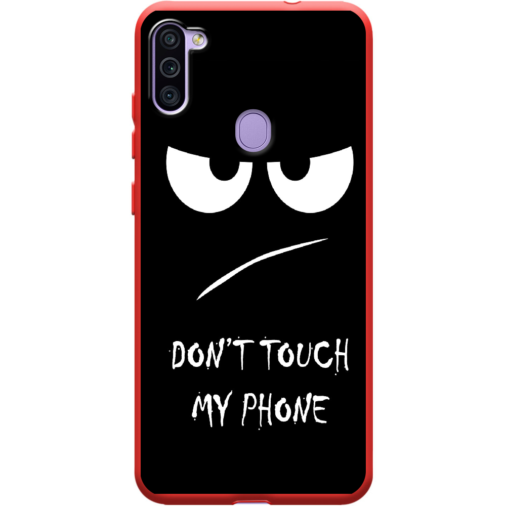 Чехол Boxface Samsung M115 Galaxy M11 Don't Touch my Phone Красный силикон (39780-up535-40327)