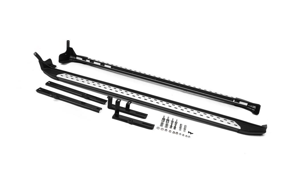 Боковые пороги OEM-BMW-V2 Cixtai для Hyundai IX-35 2010-2015 гг. алюминий/пластик