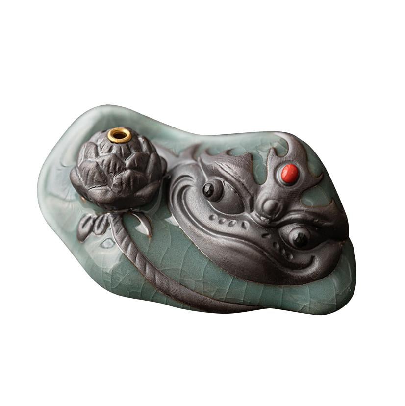 Підставка-тримач для пахощів Lesko YYPJ006 Жабка керамічна (24366459)