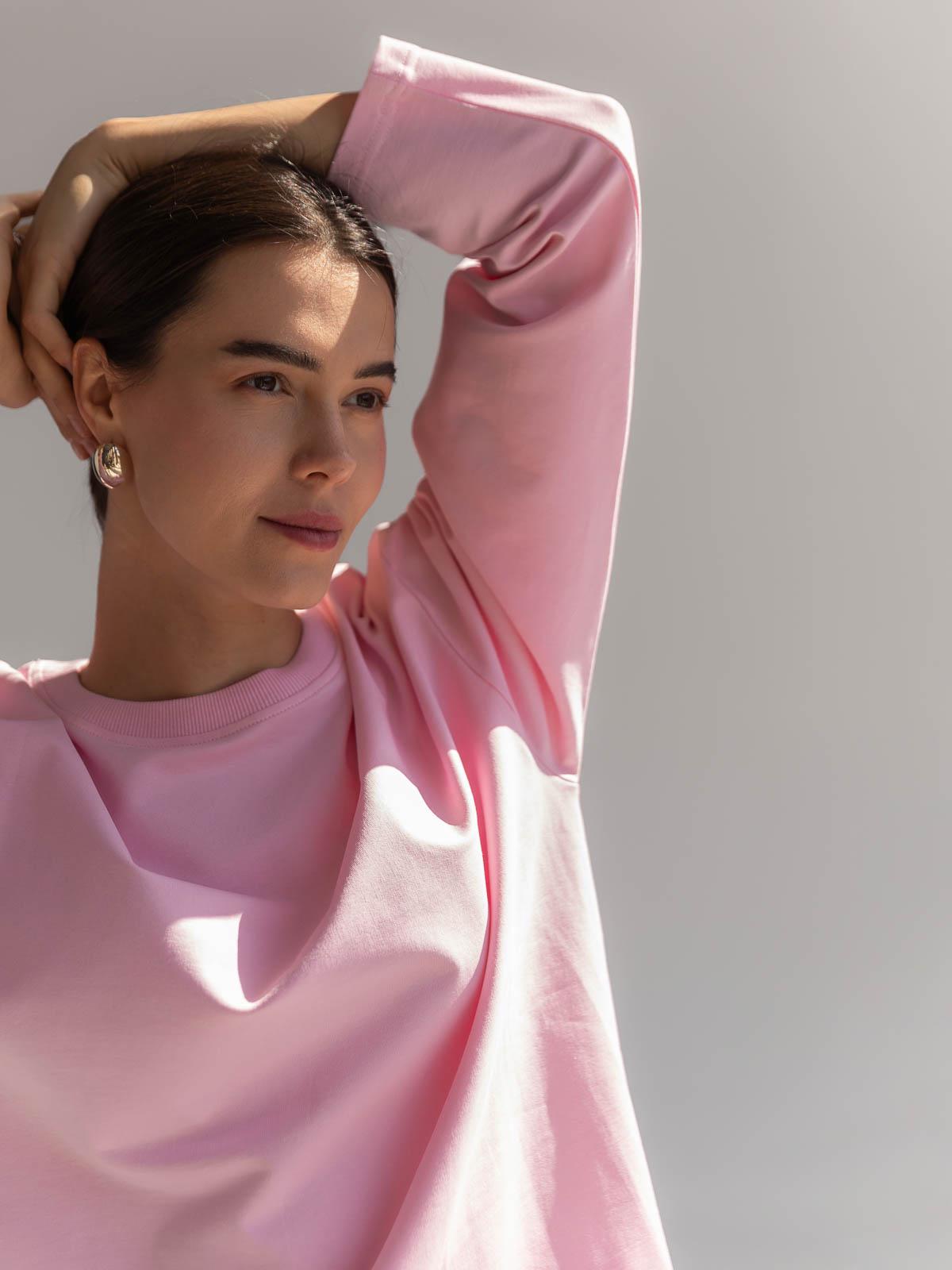 Лонгслів жіночий базовий FROMUS S/M Рожевий (2638-21) - фото 4