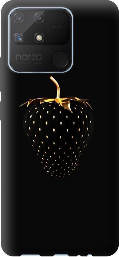 Чехол на Realme Narzo 50A Черная клубника (3585t-2514-42517)