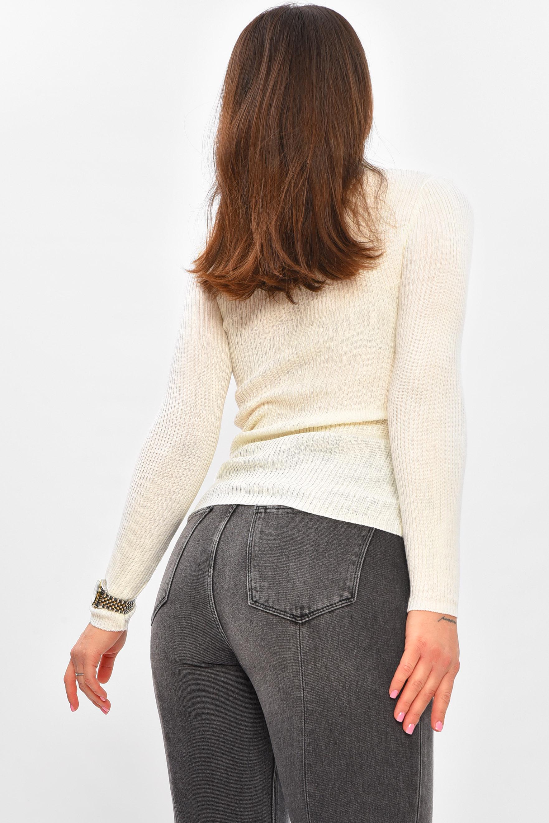 Гольф жіночий 206546 однотонний S-M Молочний (206546_!335179_42-44) - фото 3 Гольф жіночий 206546 однотонний S-M Молочний (206546_!335179_42-44) - фото 3