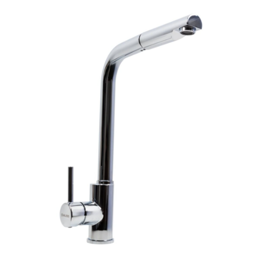 Змішувач кухонний з висувною лійкою Valeso Хром