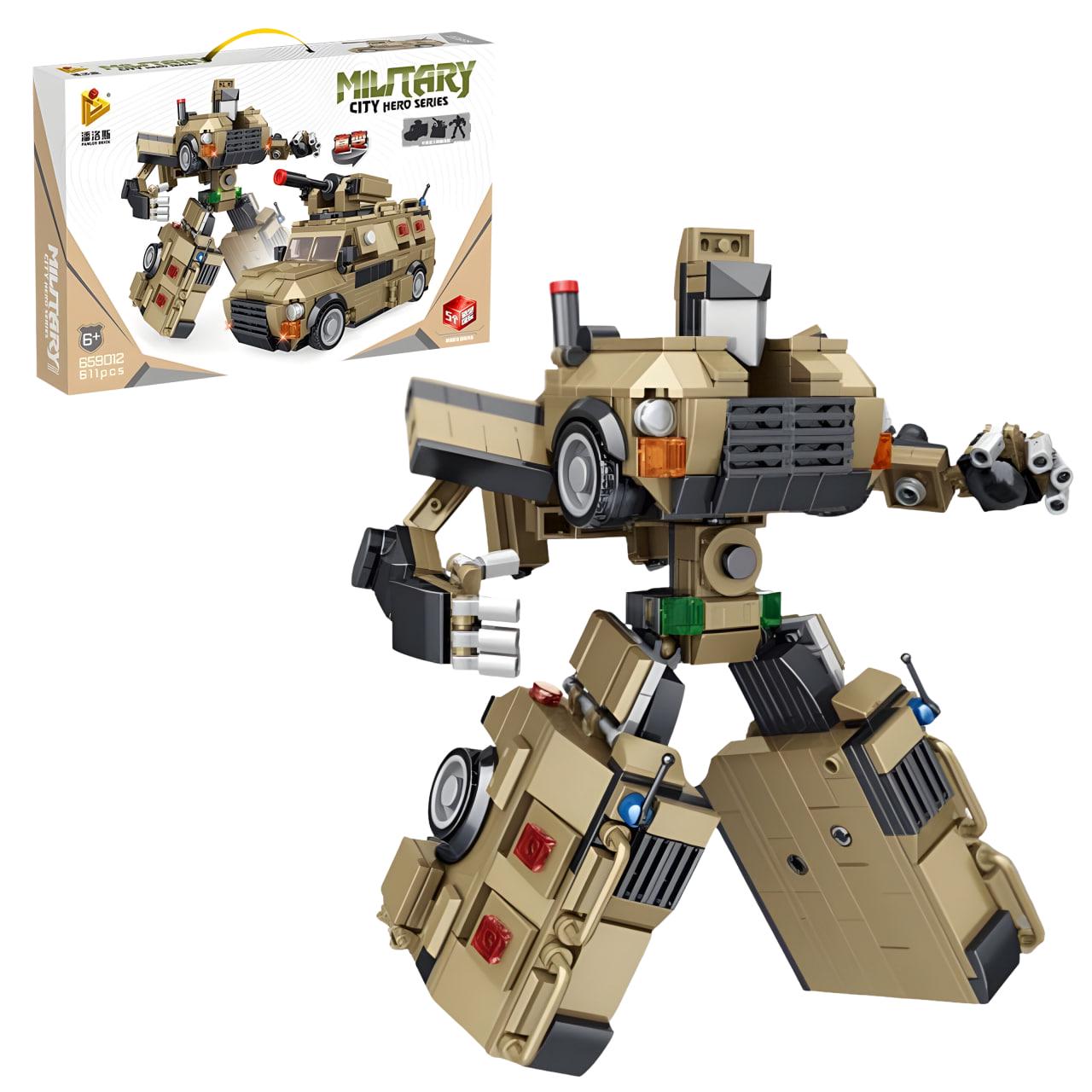 Конструктор детский City Hero Armored Vehicle Mech 5в1 611 дет. (659012) Конструктор детский City Hero Armored Vehicle Mech 5в1 611 дет. (659012)