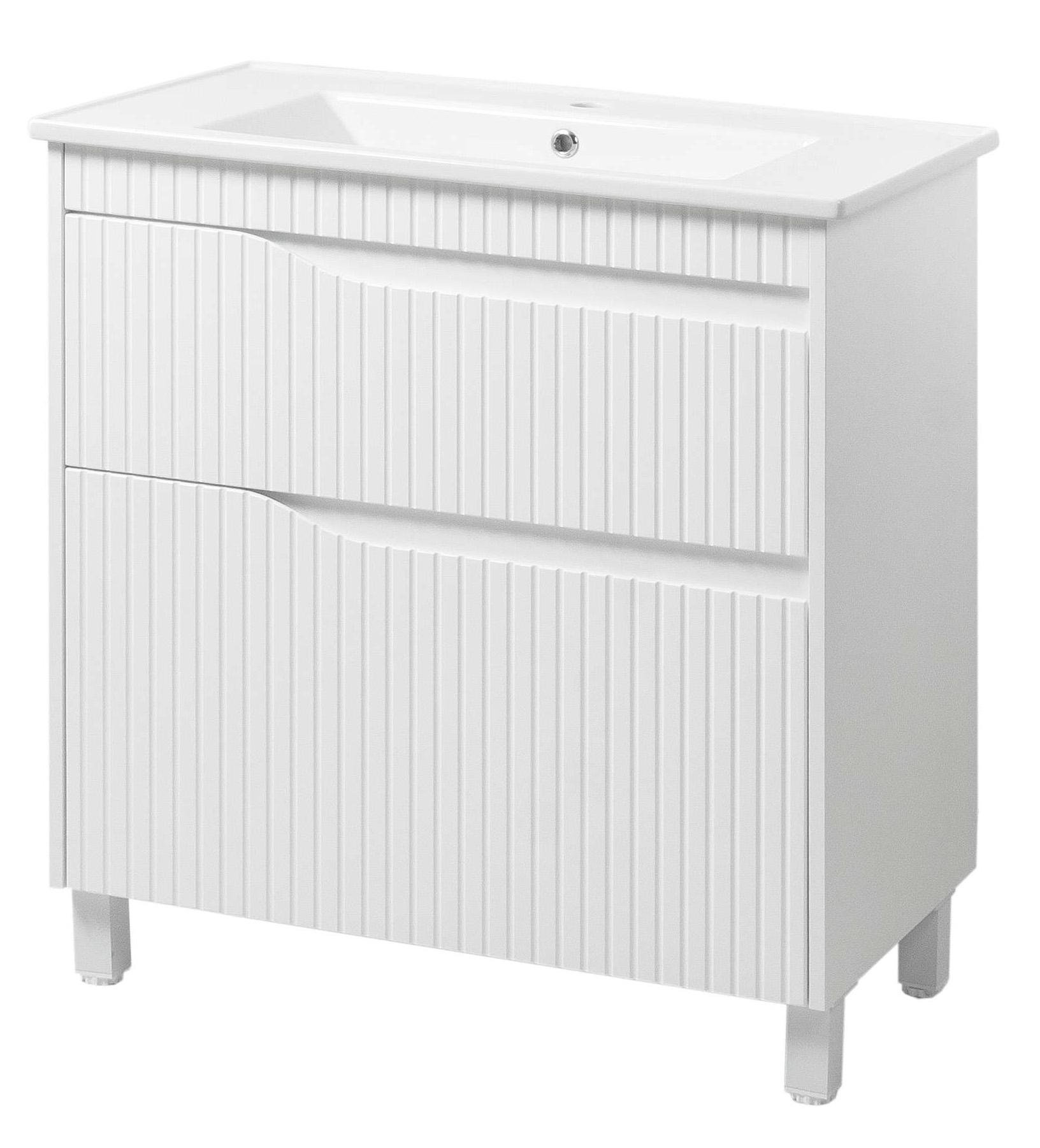 Тумба ЮВВИС Florence ТНБ-2 Д с умывальником Vesta 60 см Белый матовый (UVV080) - фото 1 Тумба ЮВВИС Florence ТНБ-2 Д с умывальником Vesta 60 см Белый матовый (UVV080) - фото 1