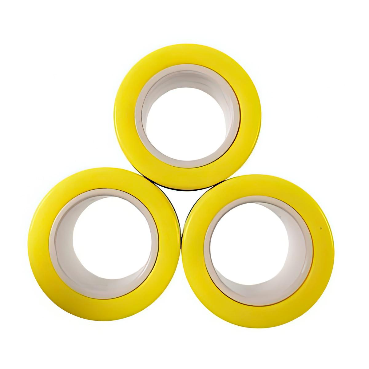 Спіннер антистрес Stress refief Magnetic Ring магнітний фітжет Жовтий (1008798-Yellow) - фото 5