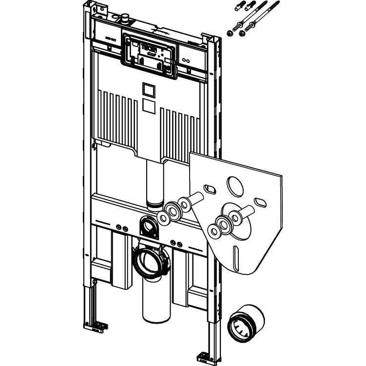 Модуль TECE profil 8 см для підвісного унітаза зі змивним бачком Octa II 1120 мм (9300502) - фото 2
