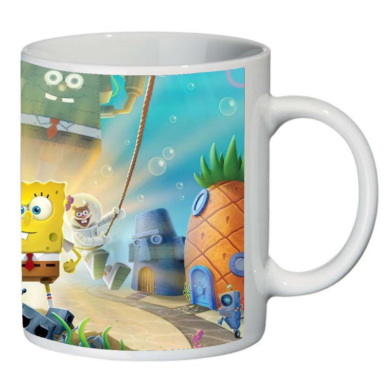 Кружка с принтом SuperCup Губка Боб квадратные штаны (SC-SB-0019)