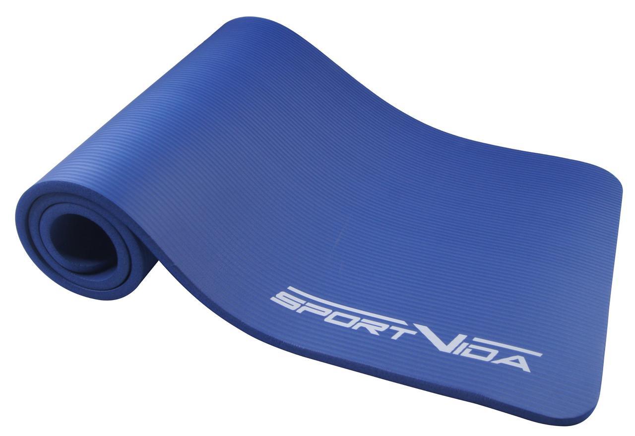 Коврик спортивный SportVida NBR SV-HK0075 180x60x1,5 см Blue - фото 1