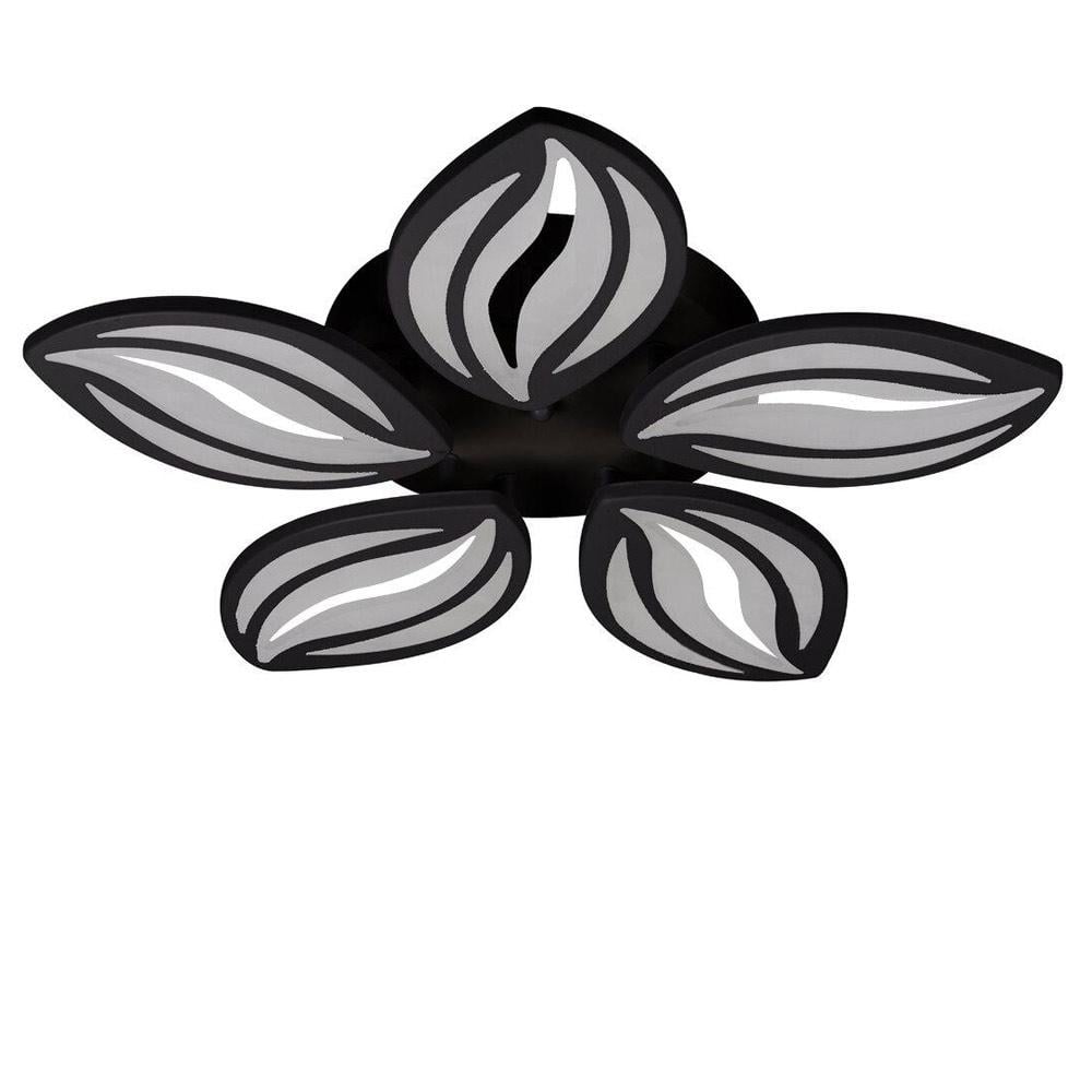 Люстра потолочная светодиодная Lighthouse SRS-19645/5 BK 52W Черный