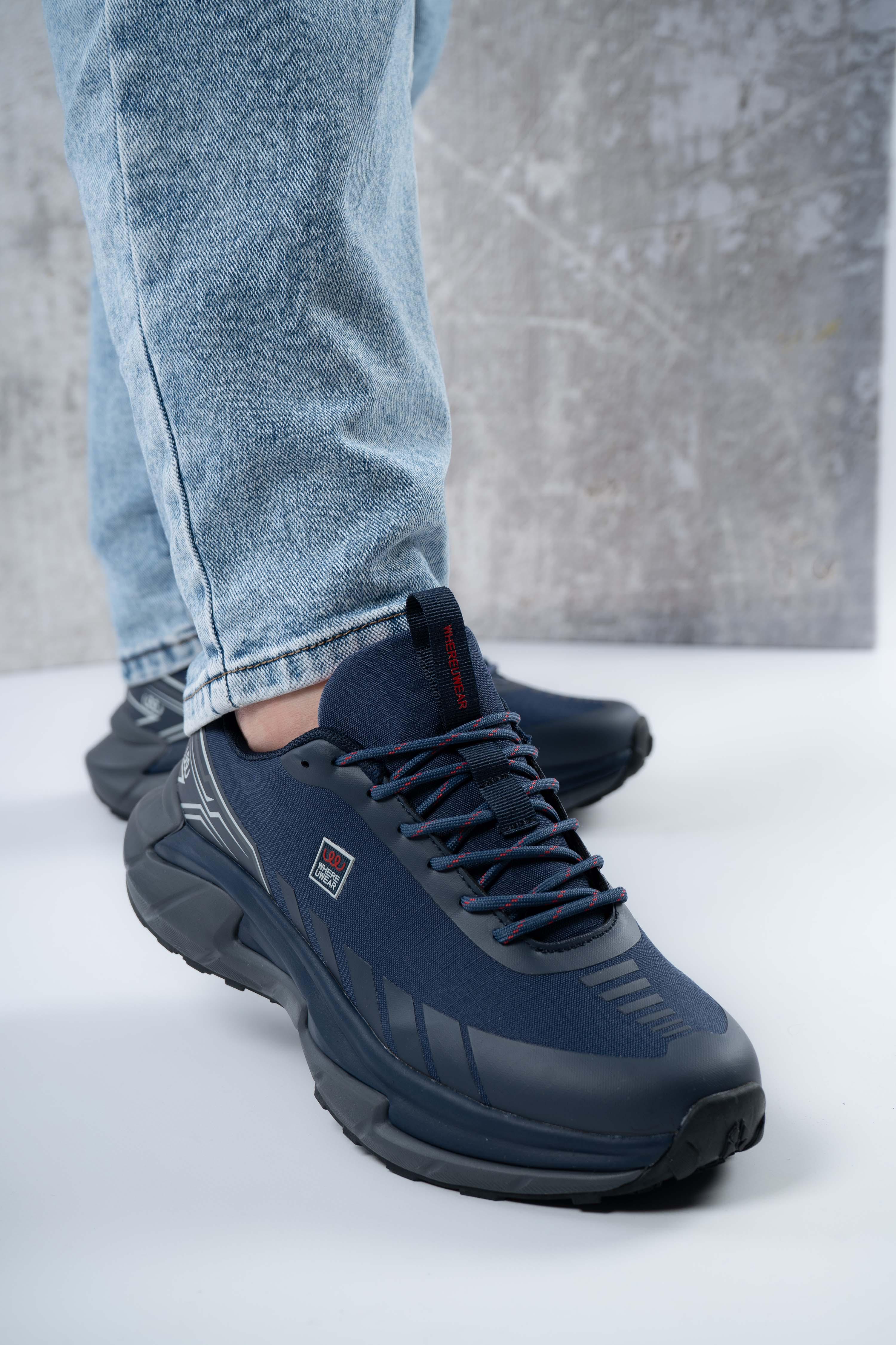 Кроссовки мужские Where Uweare WUW5963-NAVY/BLACK р. 41 Синий (346750_41)