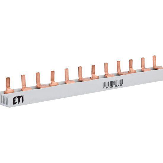 Шина соединительная ETI IZS10/3F/54 3Р 63А тип PIN штирь 54 модуля 10 мм2 1 м (2921103)